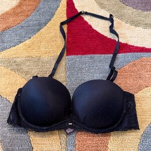 Victoria’s Secret Fabulous By Victoria’s Secret Strapless Bra Black Lace 34B